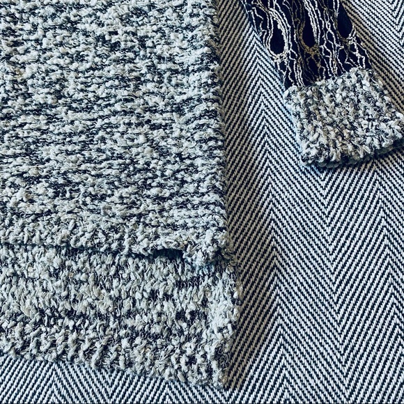 Anthropologie escio, chunky, lace arms, sweaters L - Picture 3 of 9